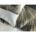 thumbnail image 4 of Ambesonne Sloth Quilted Bedspread Set 3 Pcs, Tropical Animal Smiling, Queen Size, Ivory Black, 4 of 5