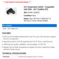 thumbnail image 2 of A/C Temperature Switch - Compatible with 2006 - 2011 Cadillac DTS 2007 2008 2009 2010, 2 of 2