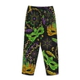 thumbnail image 5 of Junzan Carnival Mardi Gras3 Women'S Pajama Pants Drawstring Comfy Sleep Bottoms With Pockets, 5 of 9