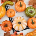 thumbnail image 3 of 50 pcs/lot Fall Pumpkins Set Decor,Fall Tiered Tray Decor Pumpkin Decor,Artificial Pumpkins Set Harvest Mixed Fake Pumpkin For Tables Autumn Thanksgiving Home Decor, 3 of 8