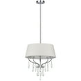 thumbnail image 2 of SAFAVIEH Waltz 3 Light Beaded 17 in. Dia. Adjustable Pendant, Chrome, 2 of 4