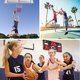 thumbnail image 3 of 4 piezas de baloncesto para colgar en la pared con piezas instaladas para deportes de interior y exterior para niños, aro de baloncesto colgante (sin anillo para colgar), 3 of 5