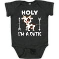 thumbnail image 3 of Inktastic I'm a Cutie White and Brown Holstein Cow with Arrows Boys or Girls Baby Bodysuit, 3 of 5
