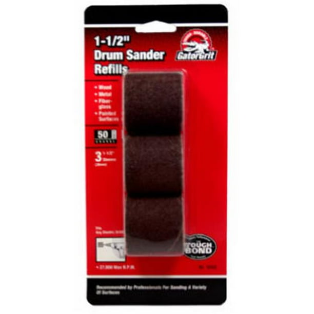 Gator 11/2 In. x 11/2 In. 50 Grit Drum Sander Refills (3Pack) 6088
