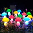 thumbnail image 2 of Solar Mushroom String Lights for Outside 6 Pack 6 LED Solar Pathway Lights Outdoor Waterproof for Fence Patio Yard Decorative with 8 Lighting Modes, 2 of 5