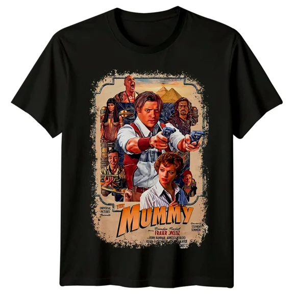 RARE The Mummy (1999) Movie Poster Inspired T-Shirt Retro 80s Tee