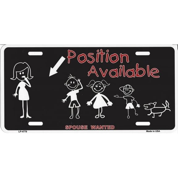 Spouse Wanted Female License Plate