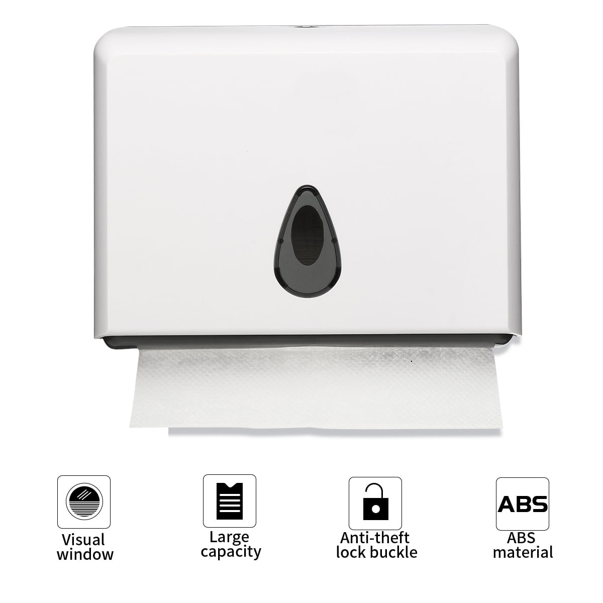 Commercial Paper Hand Towel Dispenser,C Fold Wall-Mounted ...