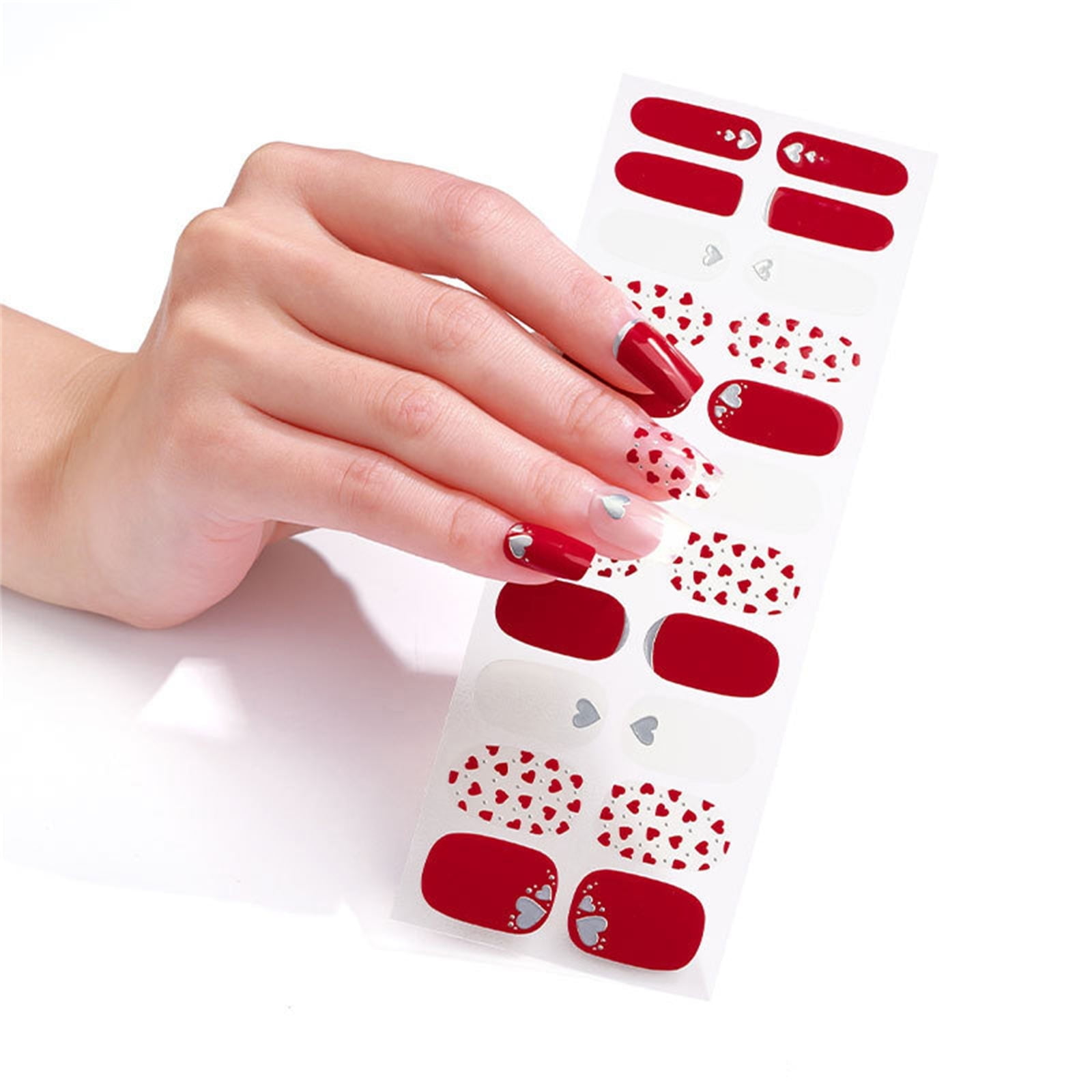 Rainbow Nail Stickers Gel Nail Forms Stickers Nail Stamper for Girls Ages 7-12 Nail Sticker Born Beauty Nail Wraps Nail Puncher Design for Polish Strips Fall Nails Design Rhinestone Stickers
