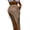 Khaki, variant on Women Knitted Cover-Up Sarong Solid Color Hollow-Out Side Tie-Up High Slit Mini Beach Long Skirts Summer Swimsuit Cover Up
