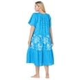 Only Necessities Women s Plus Size Tiered Print Dress Or Nightgown