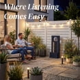 thumbnail image 4 of VBAL 40"H Outdoor Contemporary Faux Slate Resin Waterfall Fountain with Warm LED Lights, Home Art Decor for Garden, Patio, Yard, Deck, Porch, Balcony in Gray, 4 of 8