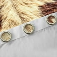 thumbnail image 4 of Homewish Rustic Cow Hide Black Out Curtains,Western Farmhouse Curtains Pack of 2 (42x63 Each),Beige Brown Bedroom Curtains For Men Women,Breathable Home Decor, 4 of 6