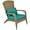 Sky Blue, variant on TYUIOP Patio Wicker Adirondack Chair, Outdoor All-Weather Rattan Fire Pit Chair with Soft Cushions, Tall Curved Backrest and Comfortable Armrests for Deck or Garden, Sky Blue