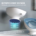 thumbnail image 4 of Inteprter Jabonera de baño, caja de drenaje automático con ventosa, esponja de doble capa, platos fijos sin perforaciones, baño de cocina Juegos de accesorios de baño Gris, 4 of 6