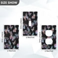 thumbnail image 2 of Light Switch Cover Switch Plate Outlet Cover Plug Cover for Electrical Duplex Outlets Pink and Cyan Butterflies, 2 of 6