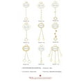 thumbnail image 2 of Zhuge Dainty Alloy Minimalist Hand Chain, Single Piece Elegant Finger-Ring Bracelet with Layered Design for Everyday Wear,D20, 2 of 2