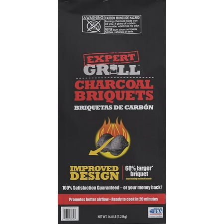 Expert Grill Charcoal Briquets, Charcoal Briquettes, 16 Lb