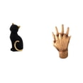 thumbnail image 1 of Figura de escritorio, estatua de gato, escultura decorativa, adorno de resina, manos entrelazadas, ideal para regalar, decoración del hogar, exhibició, 1 of 8