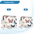 thumbnail image 4 of FORMRS 13-13.3 inch Laptop Sleeve Case Soft Carrying Quilted Computer Bag Cover, Beige Butterflies, 4 of 7