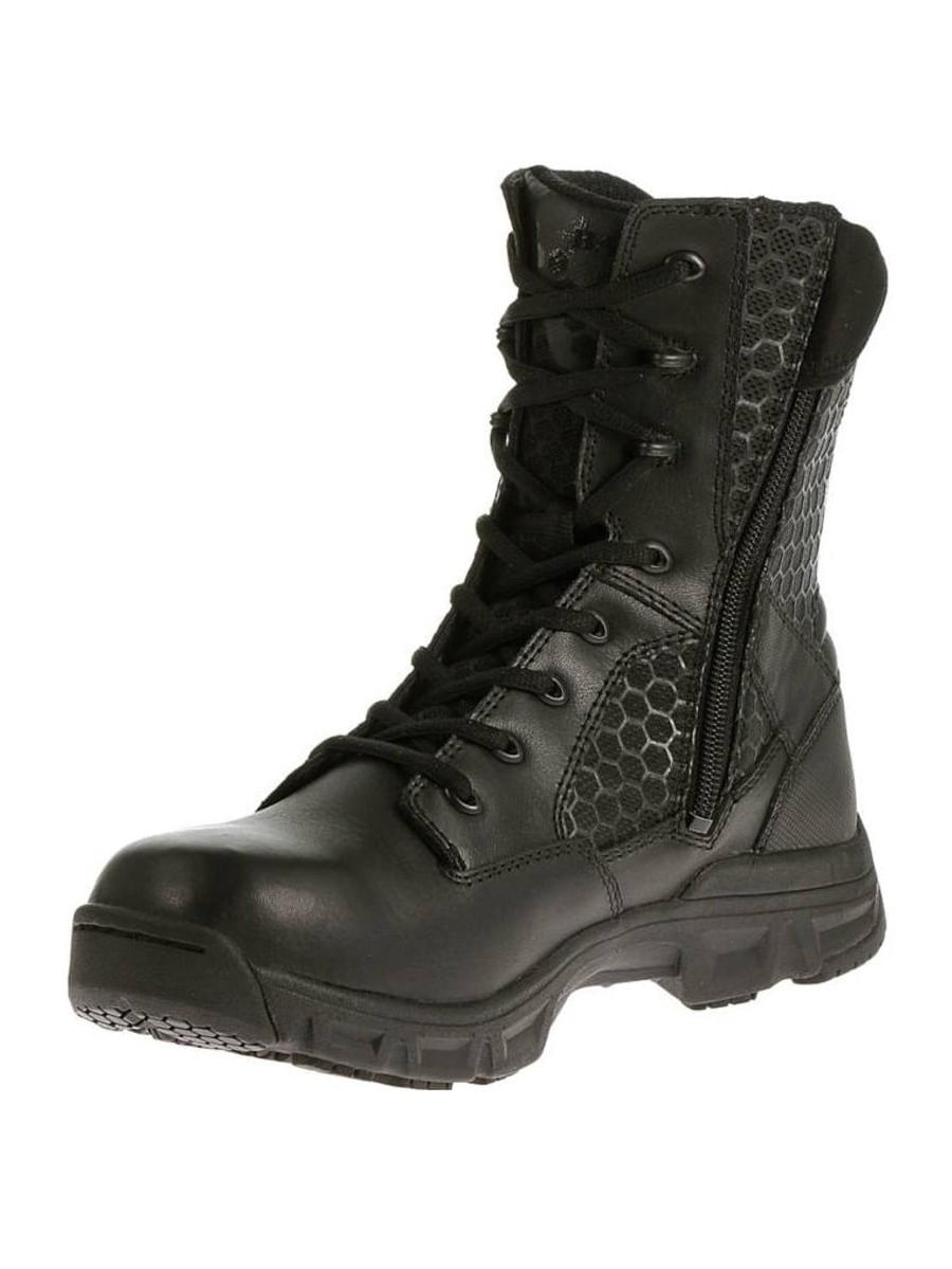 Bates E06708 8" Womens Code 6 Side Zip Tactical Boot, Black