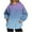 Light Blue##1, variant on Jsaierl Womens Hoodies Oversized Gradient Print Hooded Sweatshirts Holiday Sweaters Workout Long Sleeve Top Hoodie