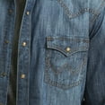 thumbnail image 2 of Wrangler Retro Premium Denim Snap - Mens Shirt  - Mvr458D, 2 of 5