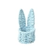 thumbnail image 2 of Hand Woven Rattan Bunny Ear Mini Basket for Easter Eggs Decor Small Desk Organizer Storage Box 1-Pack, 2 of 6