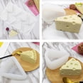 thumbnail image 4 of 3D Cheese Shape Silicone Mousse Mold for Baking Cake Candy/French Dessert/Pastry/Chocolate Mold Cheese Silicone Cake Mold Chocolate Dessert Pastry Mousse Bread Baking Tool, 4 of 8