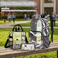 thumbnail image 2 of Xoenoiee Cat Music Note Piano Print 3PCS Clear Backpack for Boys, Transparent Backpack with Waterproof PVC, See Through Backpacks Rucksack Travel Daypack with Lunch Bag and Pencil Case, 2 of 5