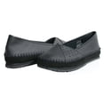thumbnail image 1 of OwnShoe Women's Slip Resistant Leather Flat Shoes Loafer Waitress Shoes, 1 of 4
