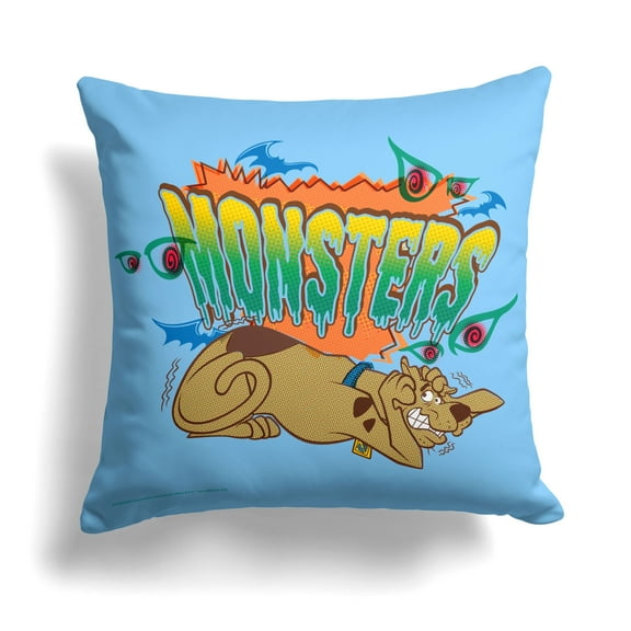 Scooby Doo Monsters Kids Printed Throw Pillow, 18 x 18 inches