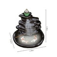thumbnail image 3 of Brown Ceramic Backflow Incense Burner, 3.66x2.91x3.38in Waterfall Incense Cone Holder, Aromatherapy Ornament for Home Yoga Decor, 3 of 7