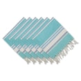 thumbnail image 1 of Juego de servilletas DII Seashore Collection Tidal Stripe Fouta x6, 1 of 8