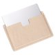 thumbnail image 1 of Espejo de bolsillo Uxcell de acero inoxidable irrompible, espejo compacto de maquillaje con funda de cuero PU (Caqui, 2.5 x 3.8"), 1 of 7