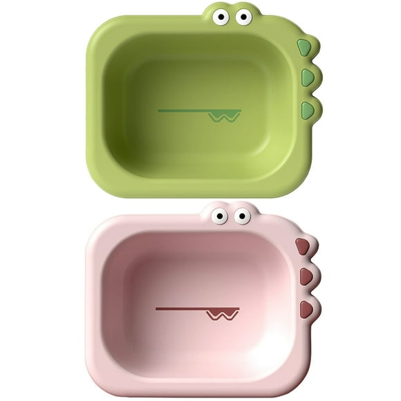 KAKOWELY 2 lavabos de baño para niños, lavabos portátiles para recién nacidos, bañera de hidromasaje con dibujos animados
