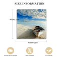 thumbnail image 2 of Acheng  Boat Modern Seascape Canvas Prints Artwork Landscape Pictures to Photos on Stretched Canvas Wall Art Ready to Hang for Home Office Decorations 16x16 in, 2 of 5
