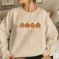 thumbnail image 2 of NMMUED Halloween Sweatshirt Women, Embroidered Tops for Women, Halloween Pumpkin Sweatshirt, Fall Outfits for Women 2025, Black Cat Halloween Sweatshirt, Going Out Tops for Women, Beige L, 2 of 4