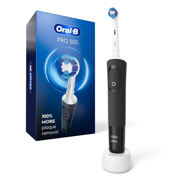 Oral‑B Pro 500 Rechargeable Electric Toothbrush, Black, 1 Count, for Adults & Kids 3