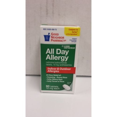 GNP All Day Allergy 10 mg Cetirizine 90 Tablets