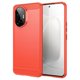 thumbnail image 1 of For Honor 300 Case Carbon Fiber Texture Brushed Phone Back Cover - Black, 1 of 5