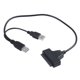 thumbnail image 3 of 3X Cable Adaptador USB2.0 Una SATA de 48 cm para Disco Duro Externo SSD de 2.5 Pulgadas, 3 of 5