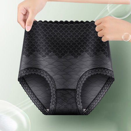 

Aayomet Sexy Panties Women Low Waist Traceless Mesh Embroidered Big Butterfly Open End Thong Black M
