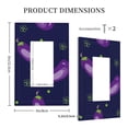 thumbnail image 5 of Kll Eggplant Wall Plate,Gloss Finish,Standard Size 1 - 5" X 3", Polycarbonate Thermoplastic,Electric Receptacle Plug Covers, 5 of 8