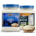 thumbnail image 5 of Rani Platinum White Basmati Rice Extra Long Aged 160oz (10lbs) 4.53kg PET Jar ~ All Natural | Gluten Friendly | Vegan | Indian Origin | Kosher, 5 of 13