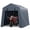 Gray, variant on Lumiparty 6x6 FT Portable Outdoor Storage Shed, Waterproof Shelter with Roll-Up Zipper Door, UV Resistant Garage Tent for Motorcycle, Firewood & Tools, Gray