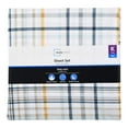 thumbnail image 6 of Mainstays 300 Thread Count Easy Care Sheet Set, Queen, Plaid, 6 of 6