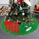 thumbnail image 4 of Falda De Árbol De Tela Falda para árbol de Navidad de 90 cm, tela multicolor, ideal para decorar el hogar y fiestas JASKFLY, 4 of 8