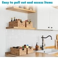 thumbnail image 6 of Water Hyacinth Pantry Baskets Set of 4, Natural Wicker Storage Bins for Shelves Organization, 6 of 6