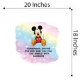 thumbnail image 4 of Watercolor Decal You Can Fill The World With Sunshine Living Room Wall Decal for Family Rainbow Background Lettering Art Quotes Cute Themed Room Decal - Size: 20 In x 18 In, 4 of 5